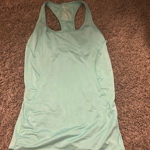 teal workout tank top
